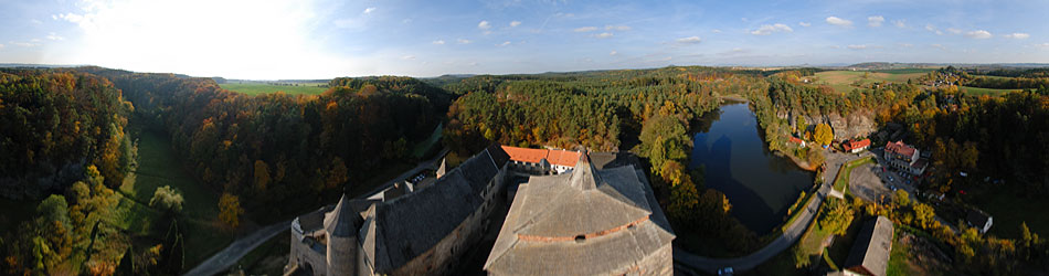 Hrad Kost letecky