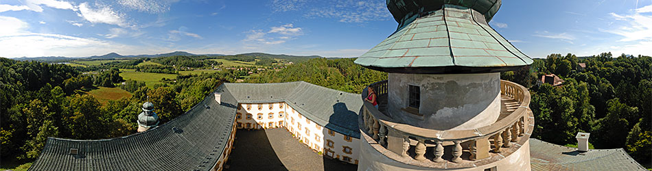 Zámek Lemberk-pohled z věže